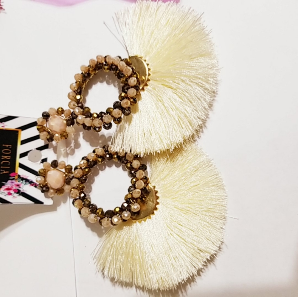 Tassel earrings 100% handmade made in Mexico